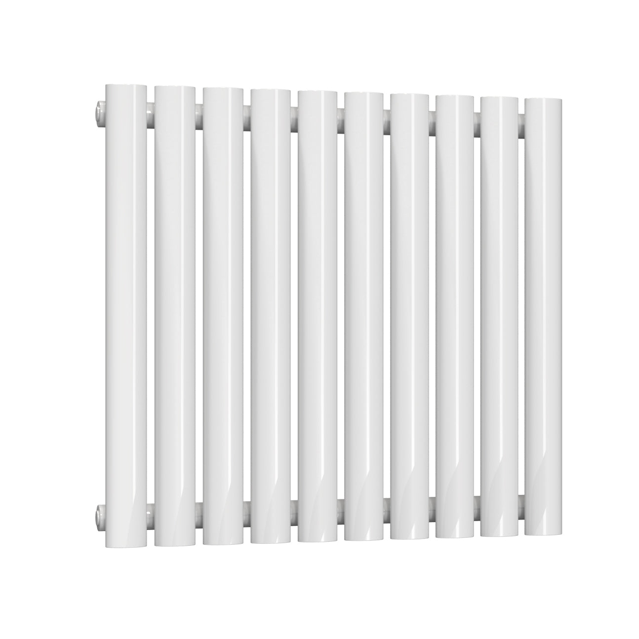 Neva Horizontal Single Radiator - 550mm Tall - White - Various Sizes