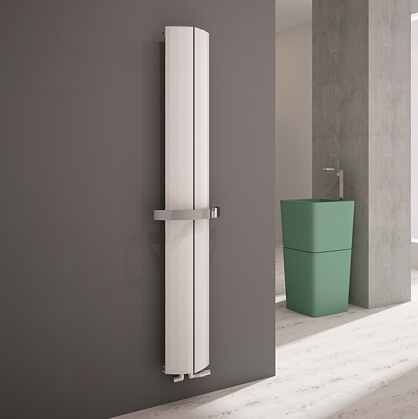 Nixie Bath Vertical Aluminium Radiator - Various Colours + Sizes