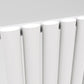Ovale Horizontal Single Column Radiator - Various Sizes - White