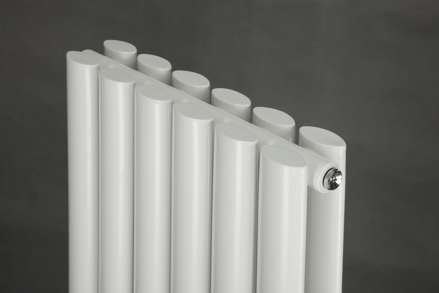 Ovale Horizontal Double Column Radiator - Various Sizes - White