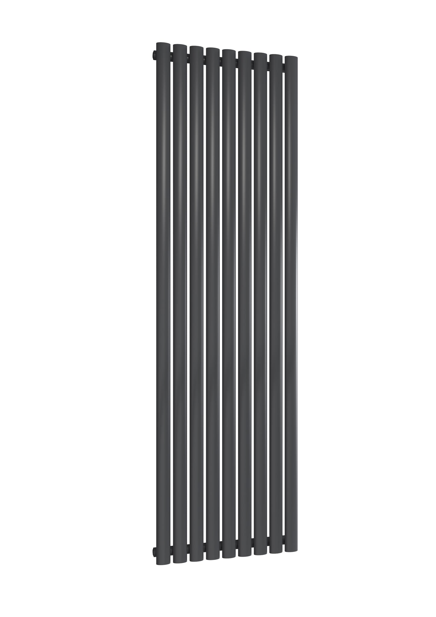 Ovale Vertical Single Column Radiator - Various Sizes - Anthracite
