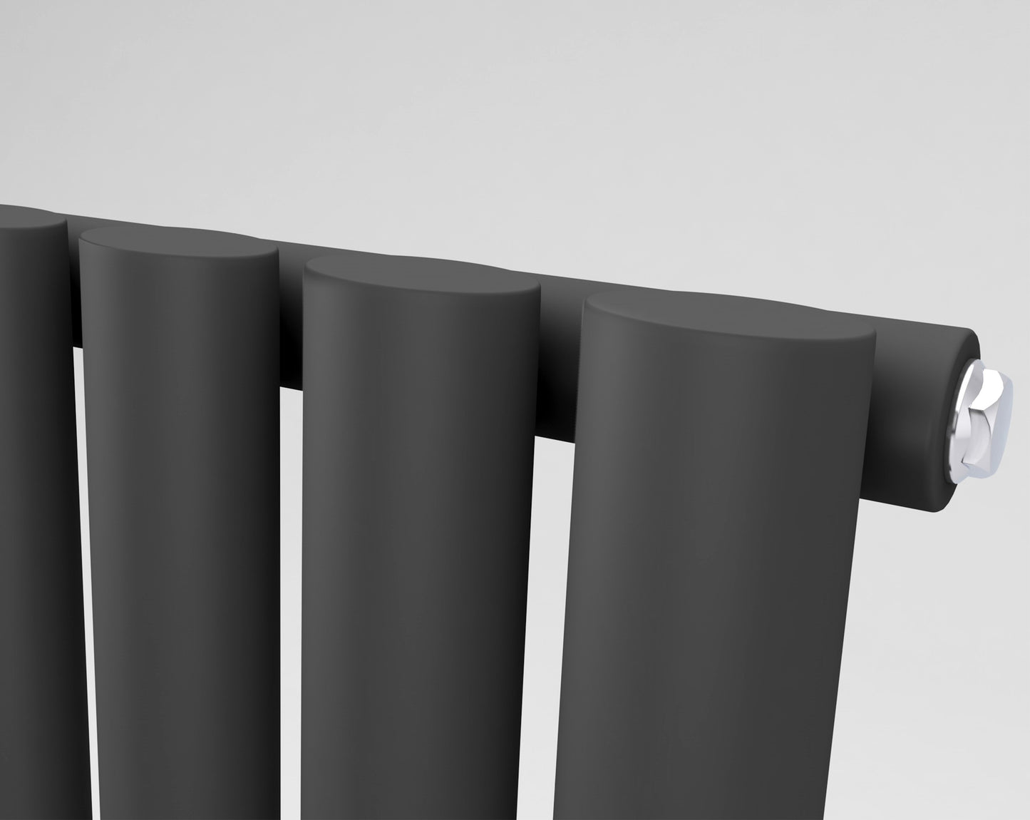 Ovale Horizontal Double Column Radiator - Various Sizes - Anthracite