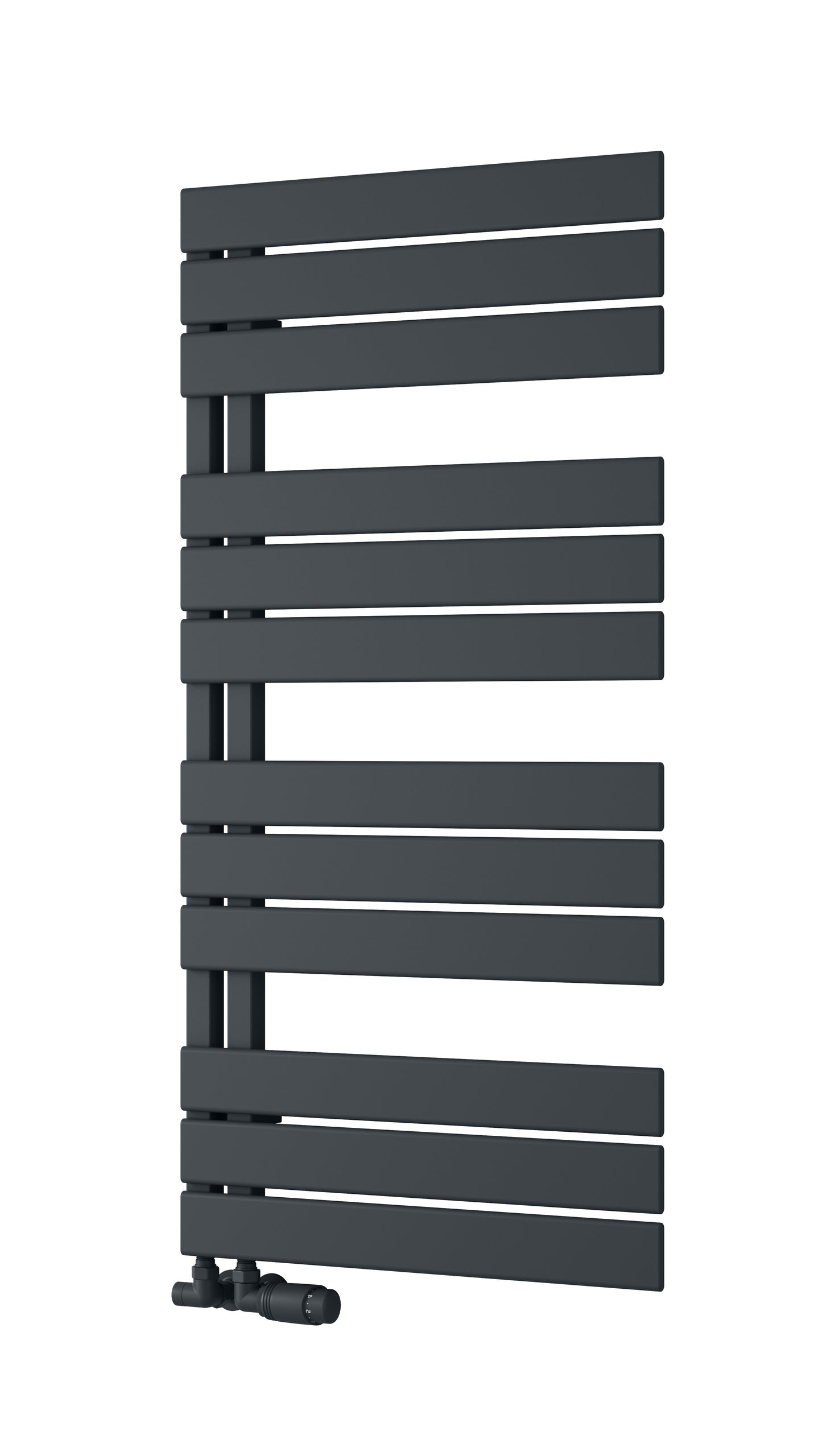 Pettino Dual Fuel Heated Towel Rail - Anthracite - Various Sizes