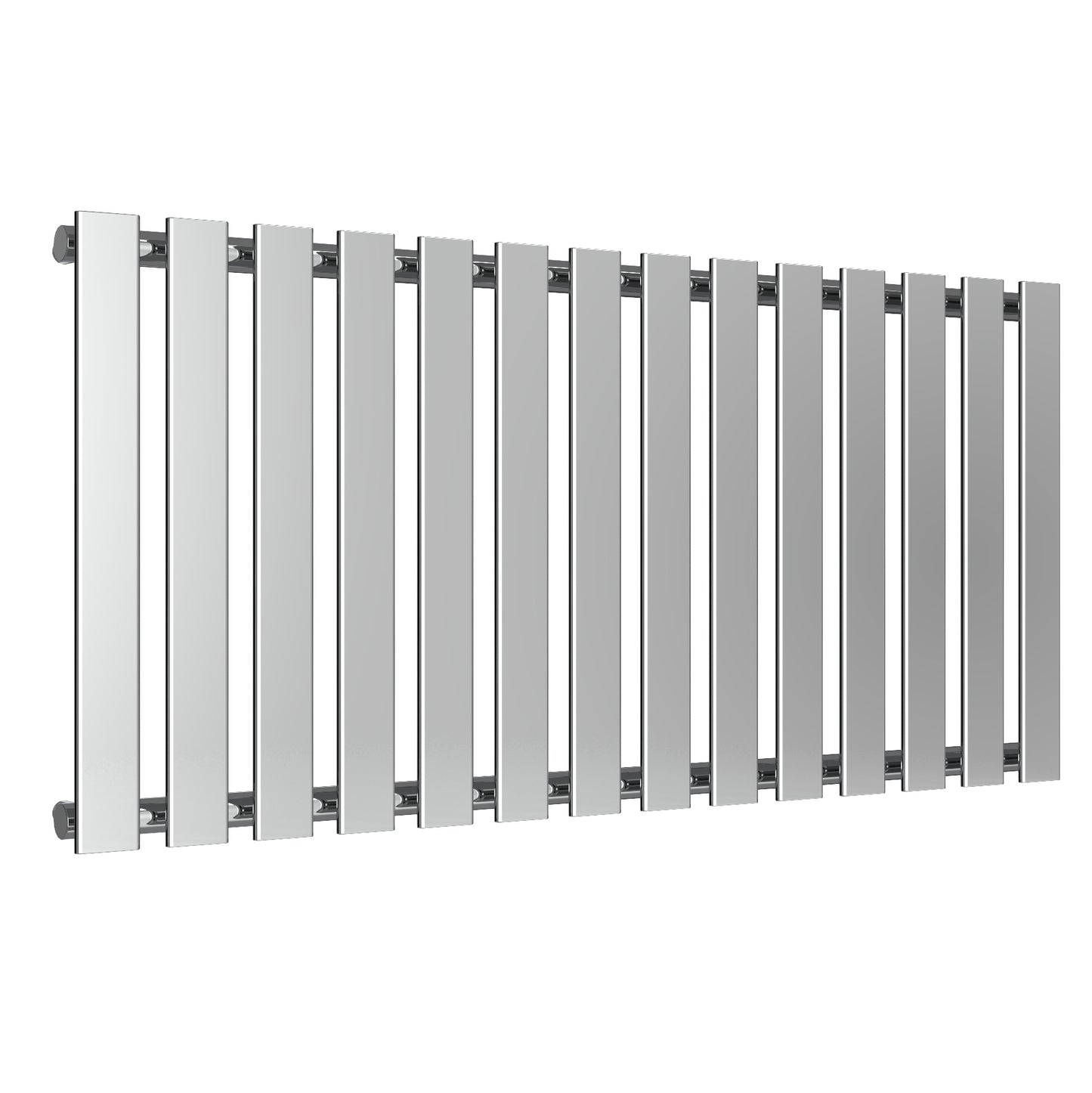 Pienza Horizontal Designer Radiator - 550mm Tall - Chrome - Various Sizes