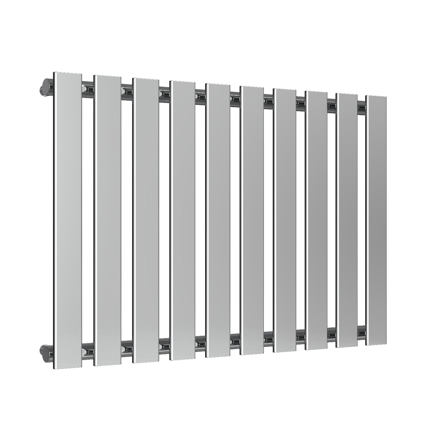 Pienza Horizontal Designer Radiator - 550mm Tall - Chrome - Various Sizes