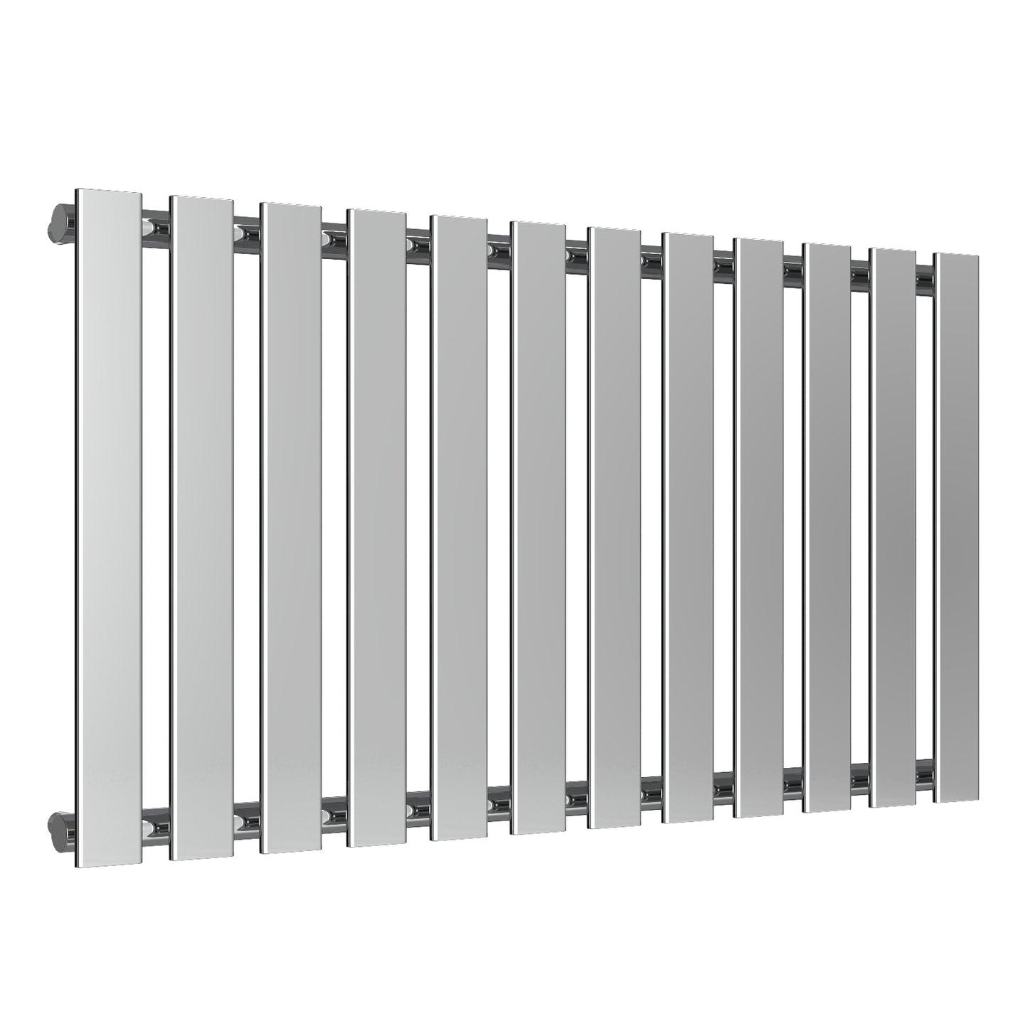 Pienza Horizontal Designer Radiator - 550mm Tall - Chrome - Various Sizes