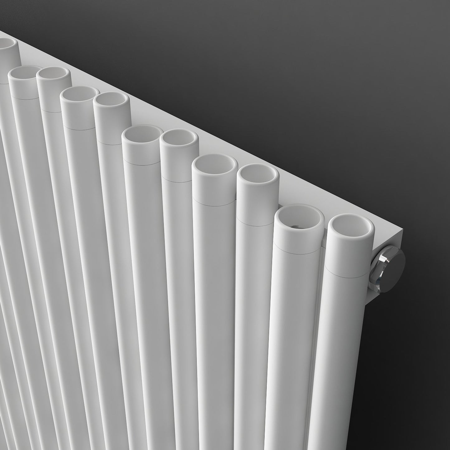 Pipette Horizontal Aluminium Radiator - 600mm Tall - Various Colours + Sizes