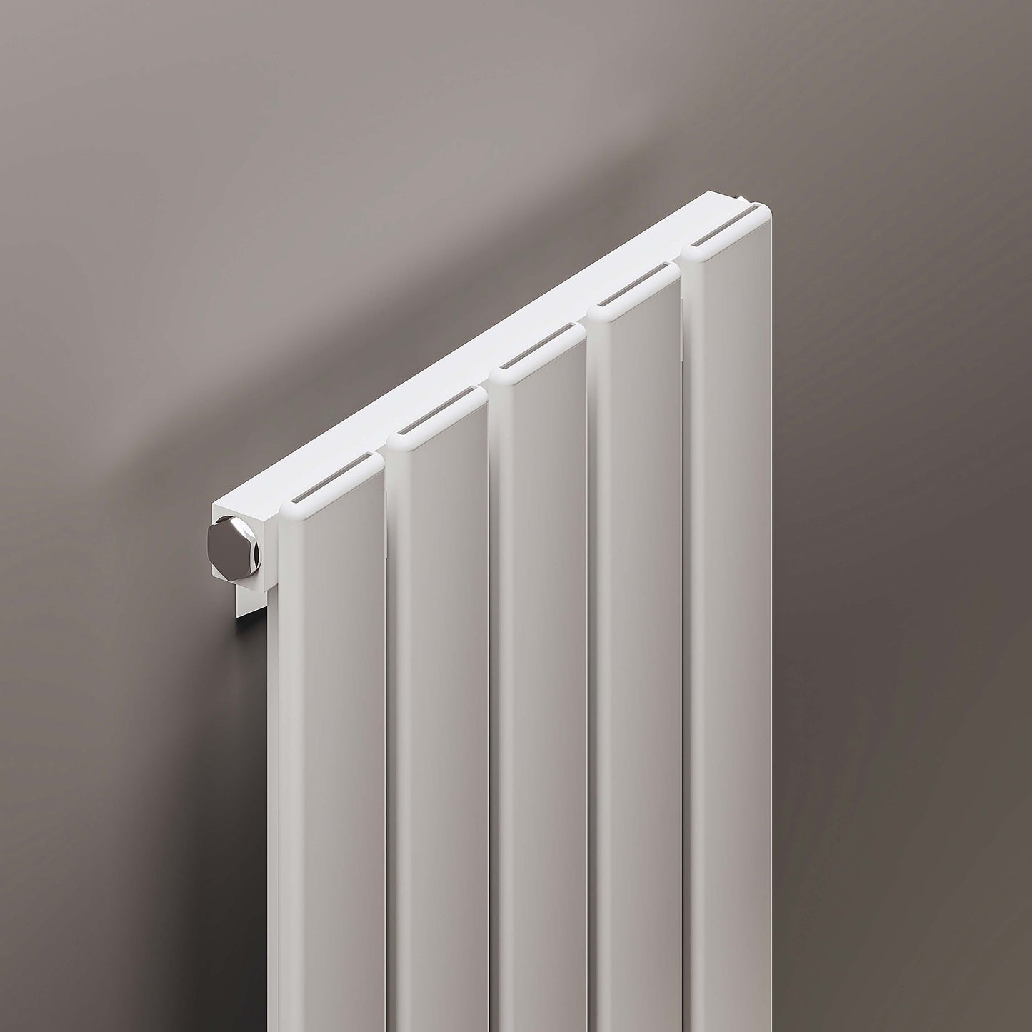 Plata Horizontal Single Aluminium Radiator - 600mm Tall - Various Colours + Sizes