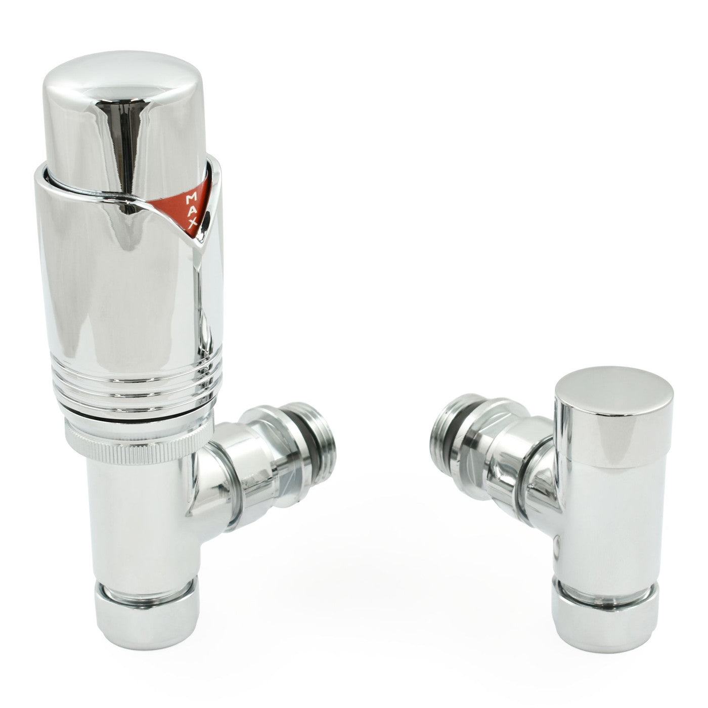 Realm Thermostatic Radiator Valve Angled - Chrome