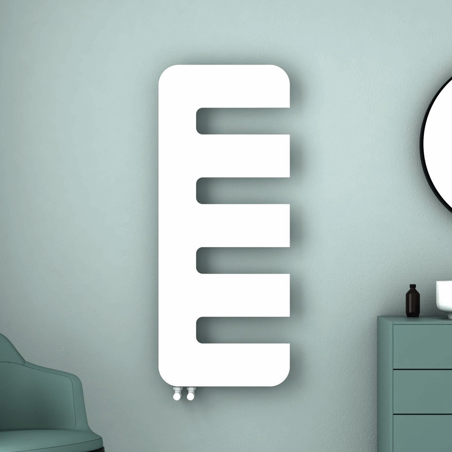 Rex Ultra Slim Heated Towel Rail - Various Colours + Sizes