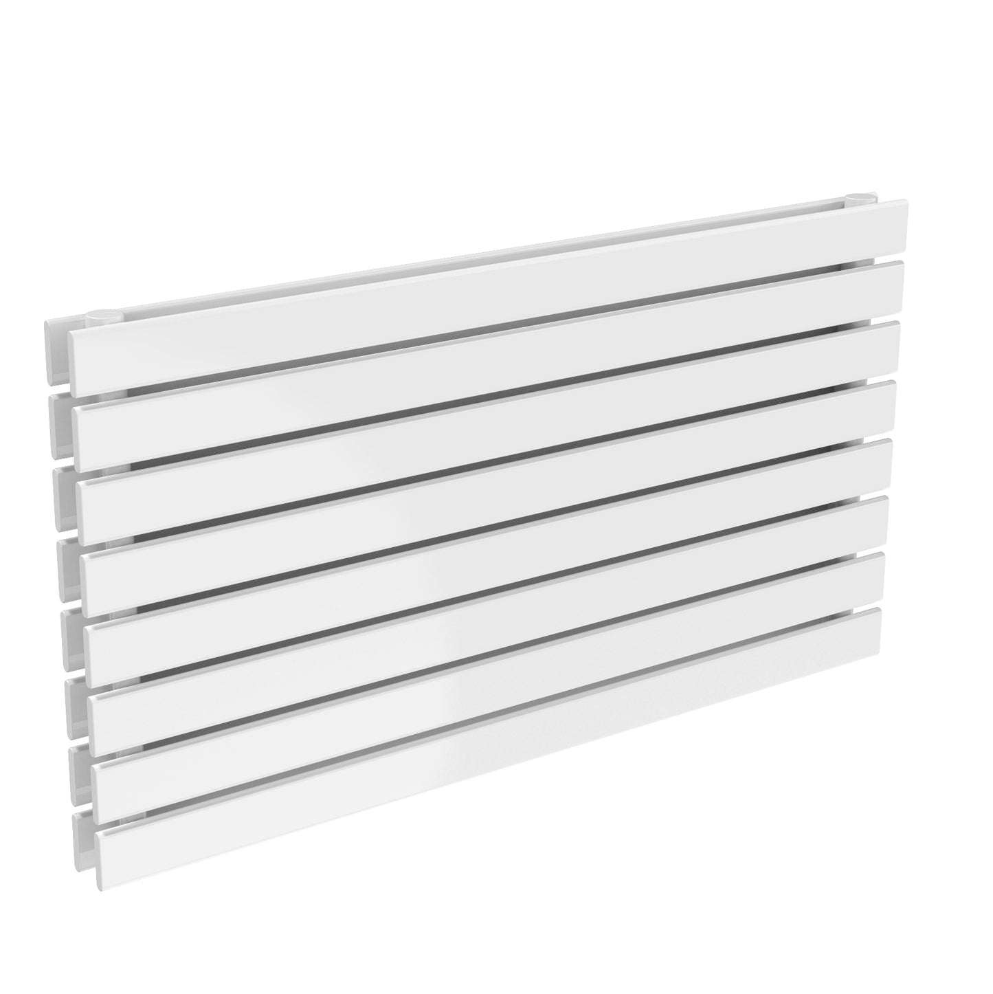 Rione Horizontal Double Designer Radiator - 544mm Tall - White - Various Sizes