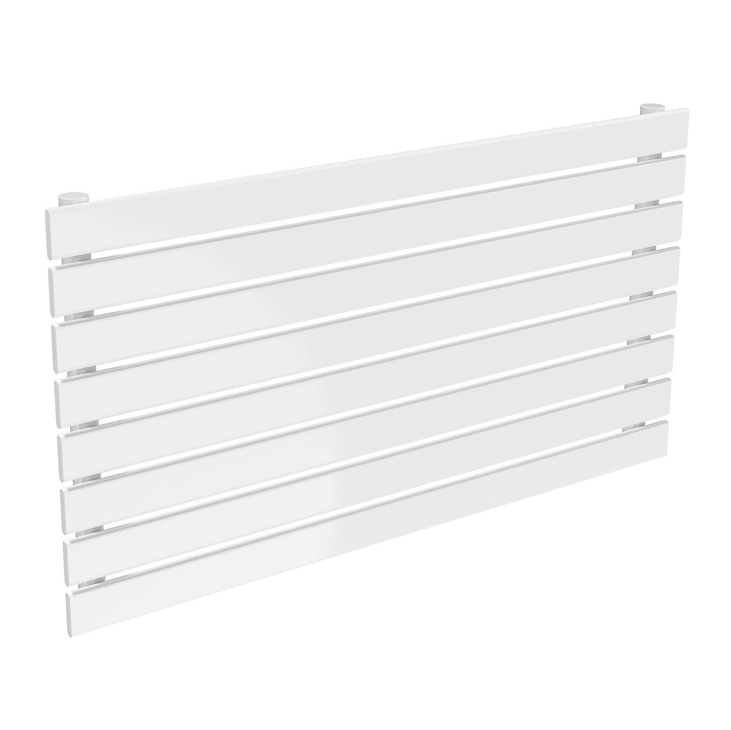 Rione Horizontal Single Designer Radiator - 544mm Tall - White - Various Sizes