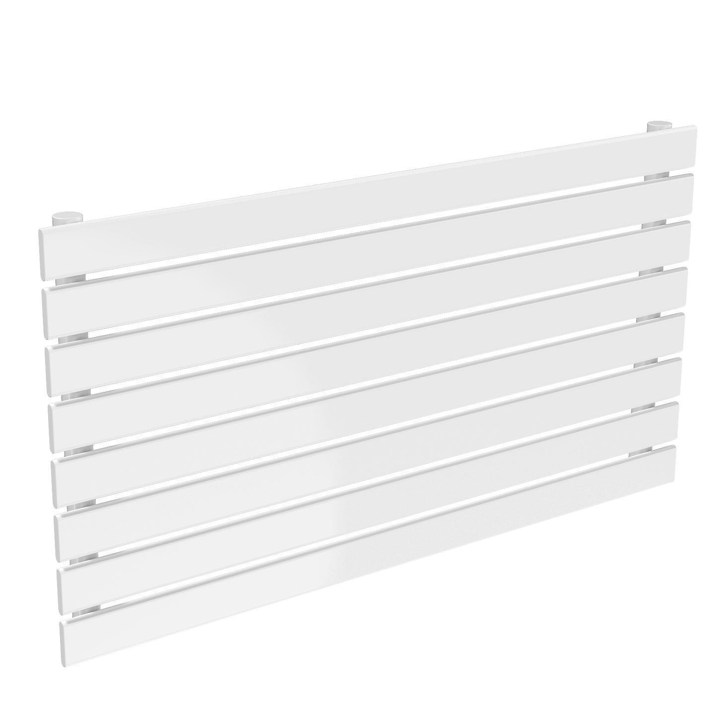 Rione Horizontal Single Designer Radiator - 544mm Tall - White - Various Sizes