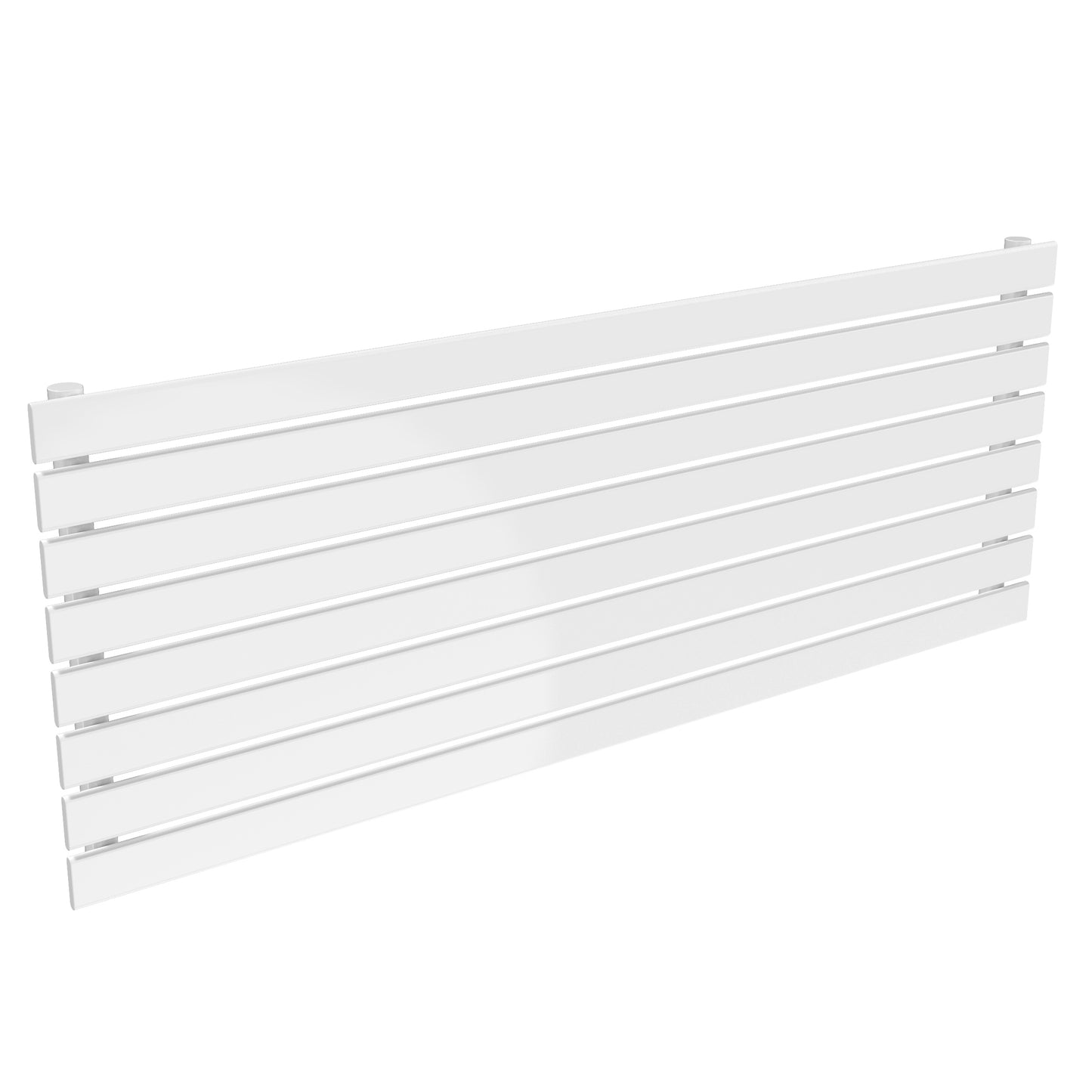 Rione Horizontal Single Designer Radiator - 544mm Tall - White - Various Sizes