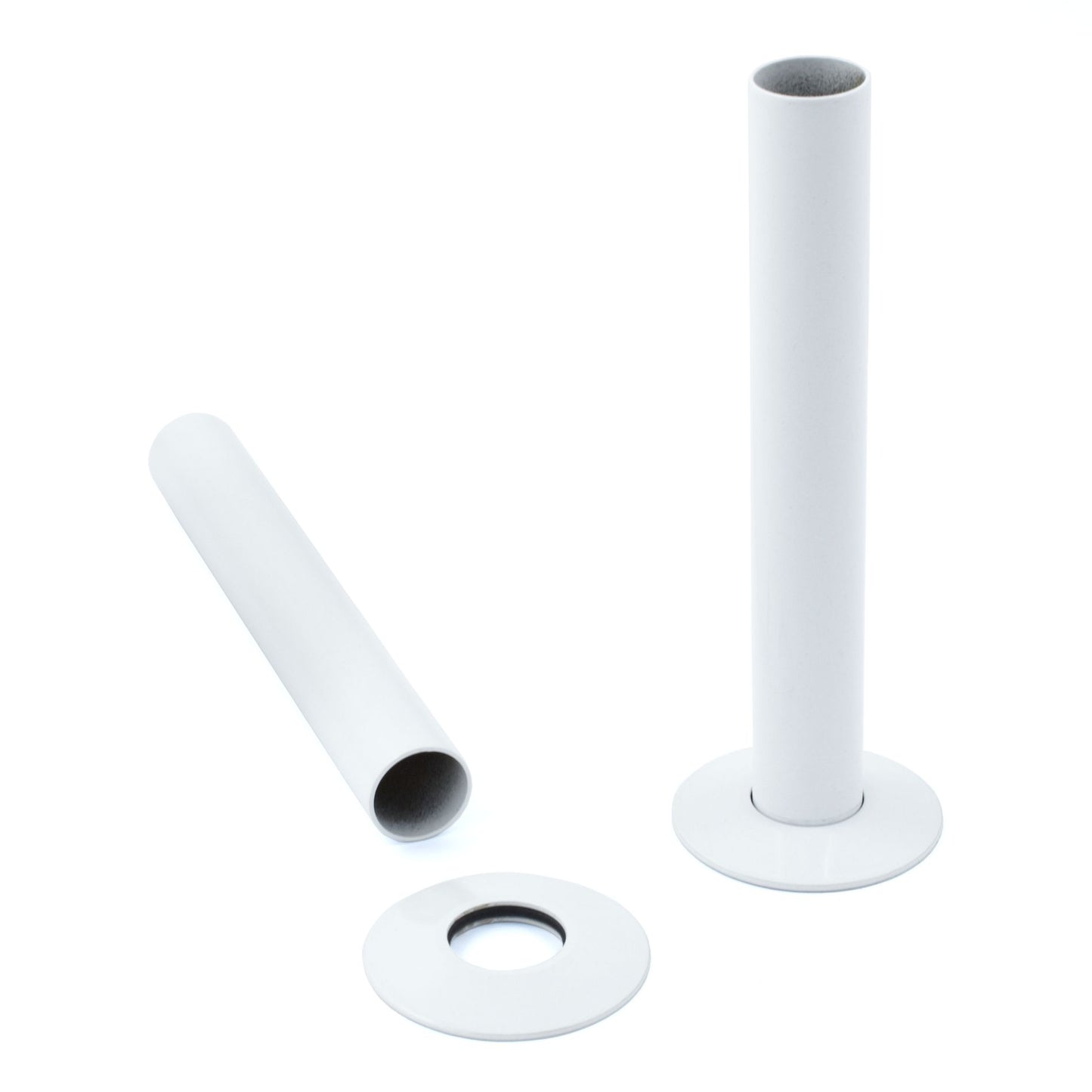 Radiator Pipe Cover Kit 130mm - White