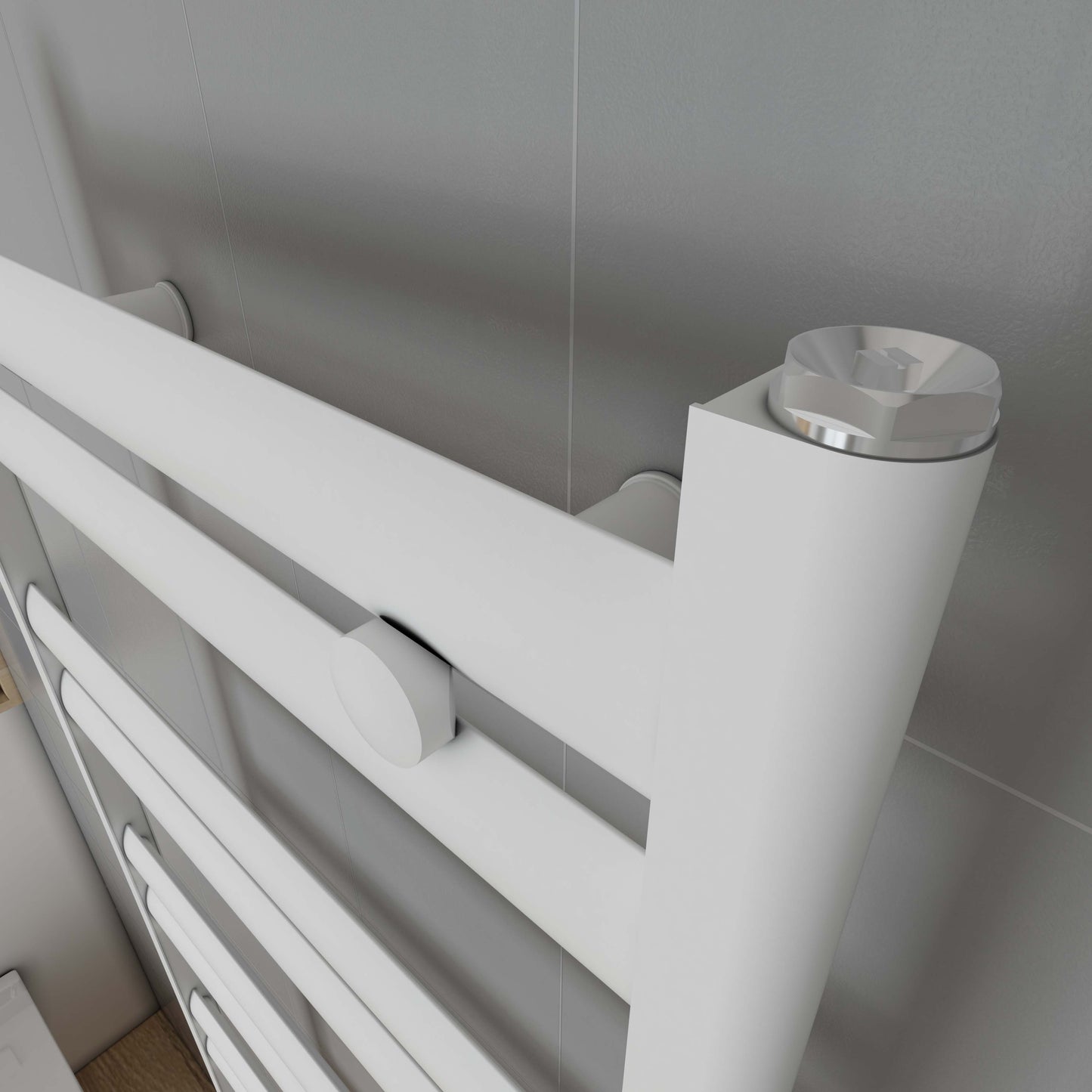 Soleil Dual Fuel Aluminium Heated Towel Rail - Various Colours + Sizes