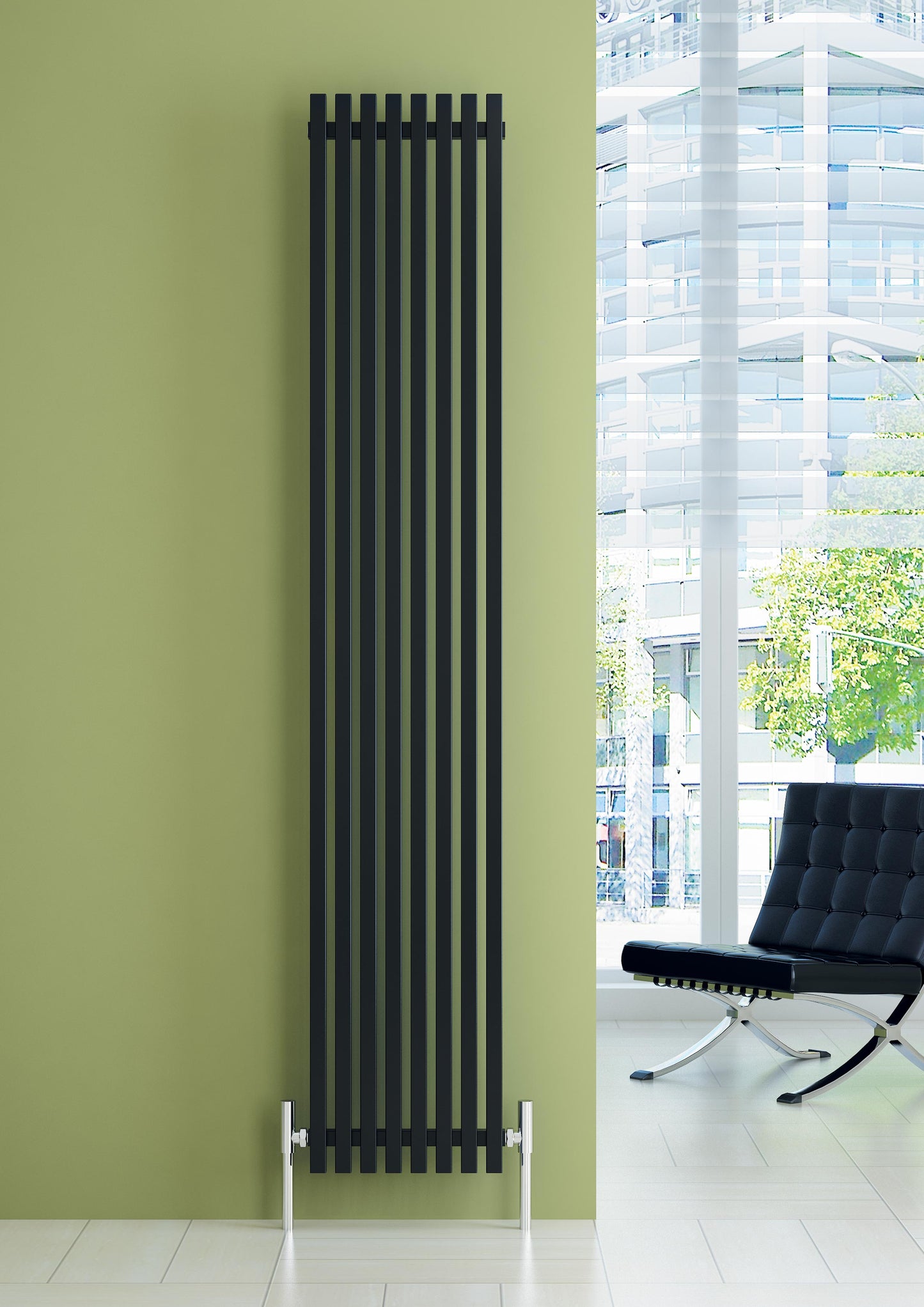 Sophia Vertical Aluminium Column Radiator - 1800mm Tall - Various Colours + Sizes