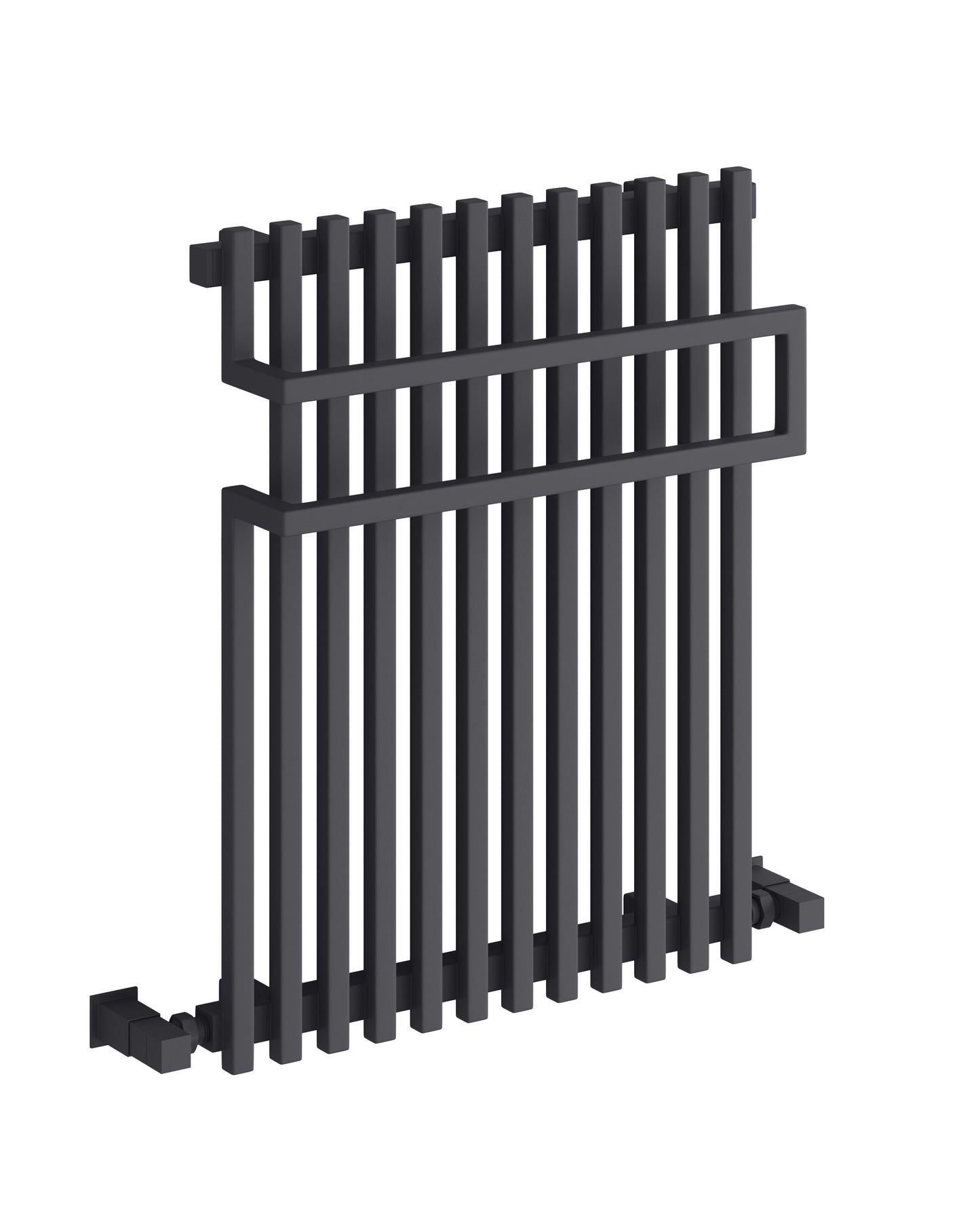 Sori Dual Fuel Heated Towel Rail - 650mm x 500mm - Anthracite