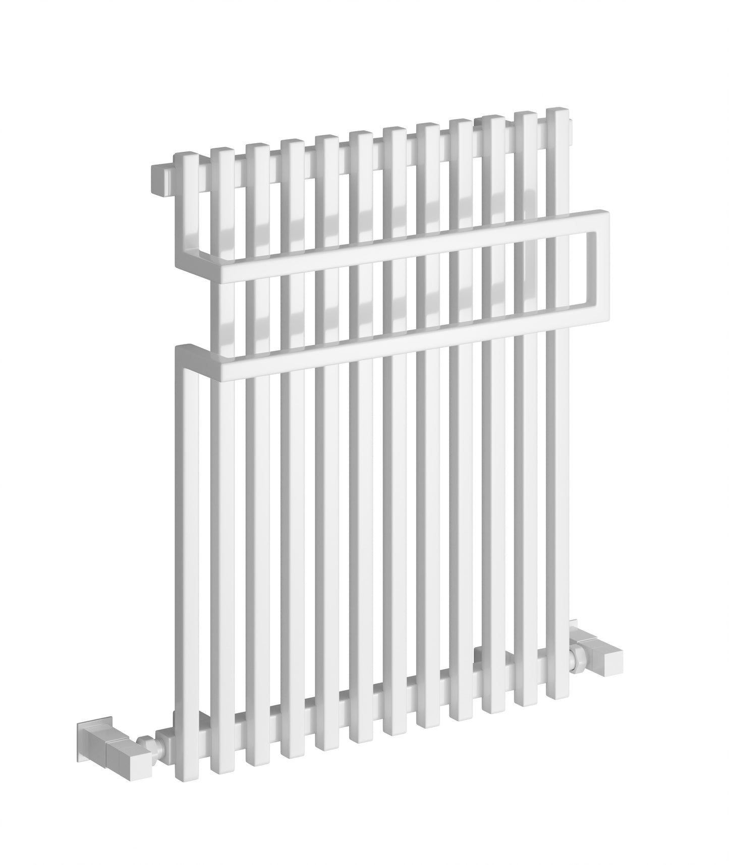 Sori Dual Fuel Heated Towel Rail - 650mm x 500mm - White