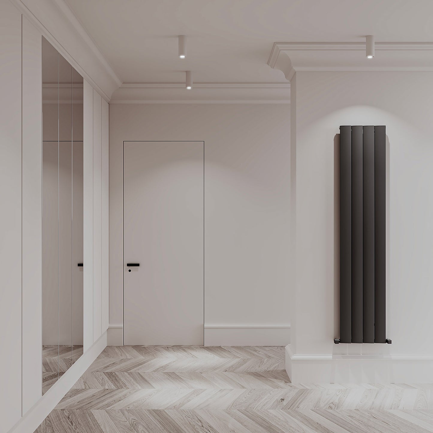 Step Vertical Aluminium Radiator - 1800mm Tall - Various Colours + Sizes