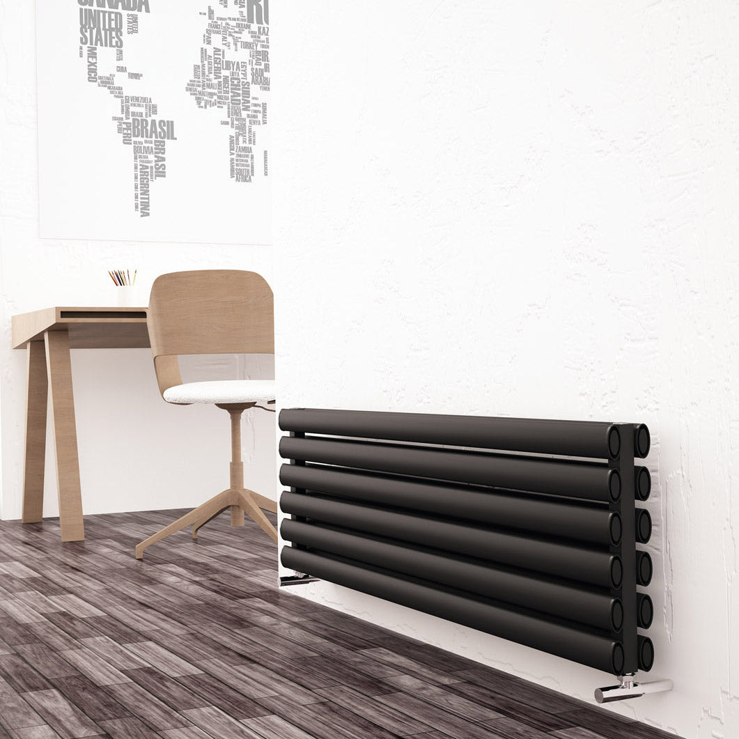 Tallis Double Xl Horizontal Aluminium Radiator - Various Colours + Sizes