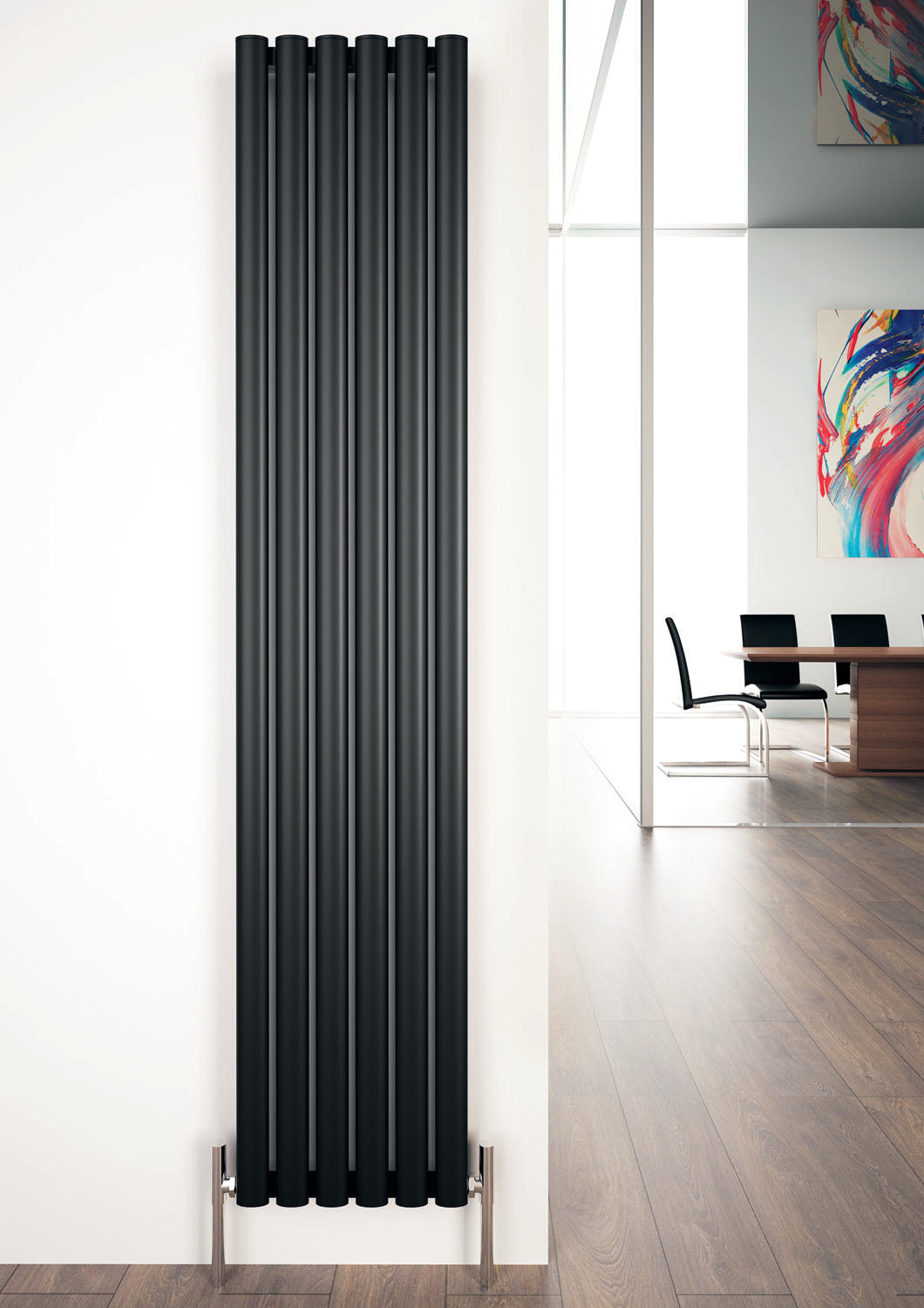 Tallis Vertical Single Aluminium Radiator - 1800mm Tall - Various Colours + Sizes