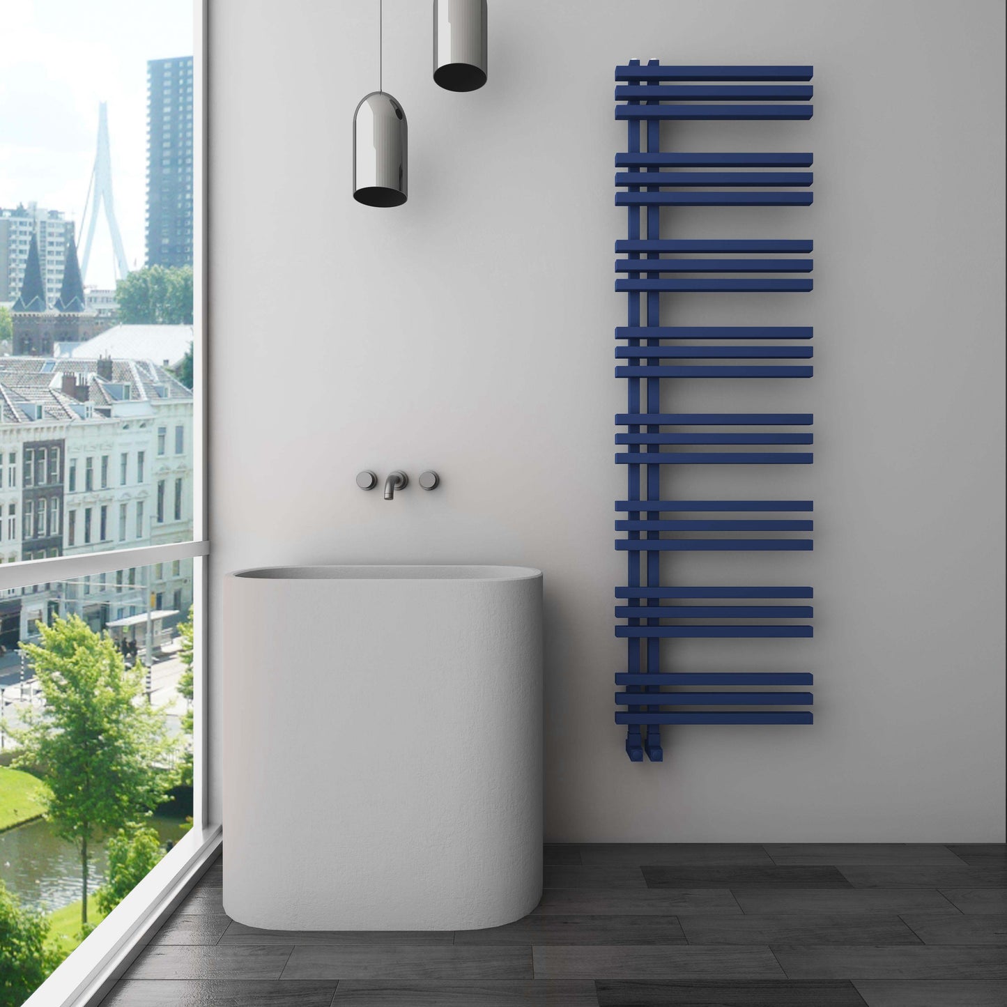 Terra Aluminium Heated Towel Rail - Various Colours + Sizes