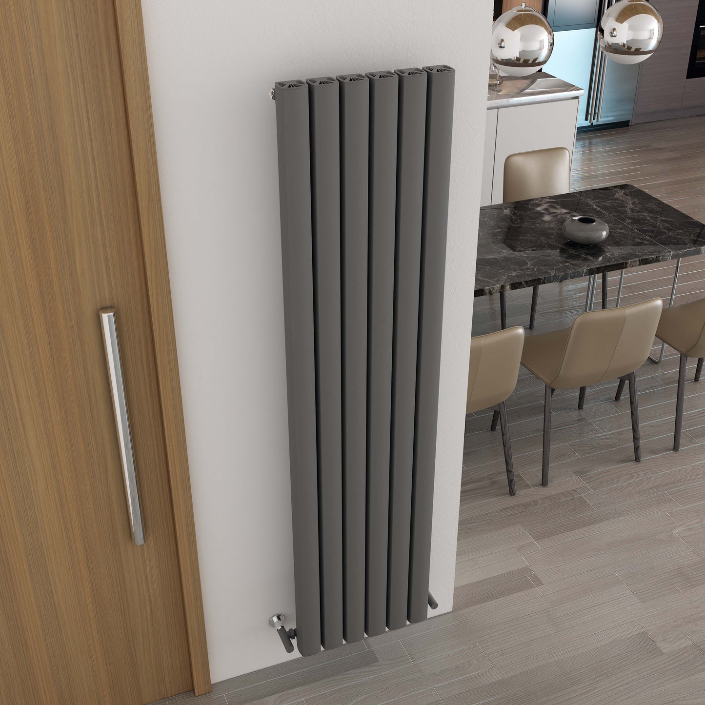 Vesta Vertical Aluminium Radiator - 1800mm Tall - Various Colours + Sizes