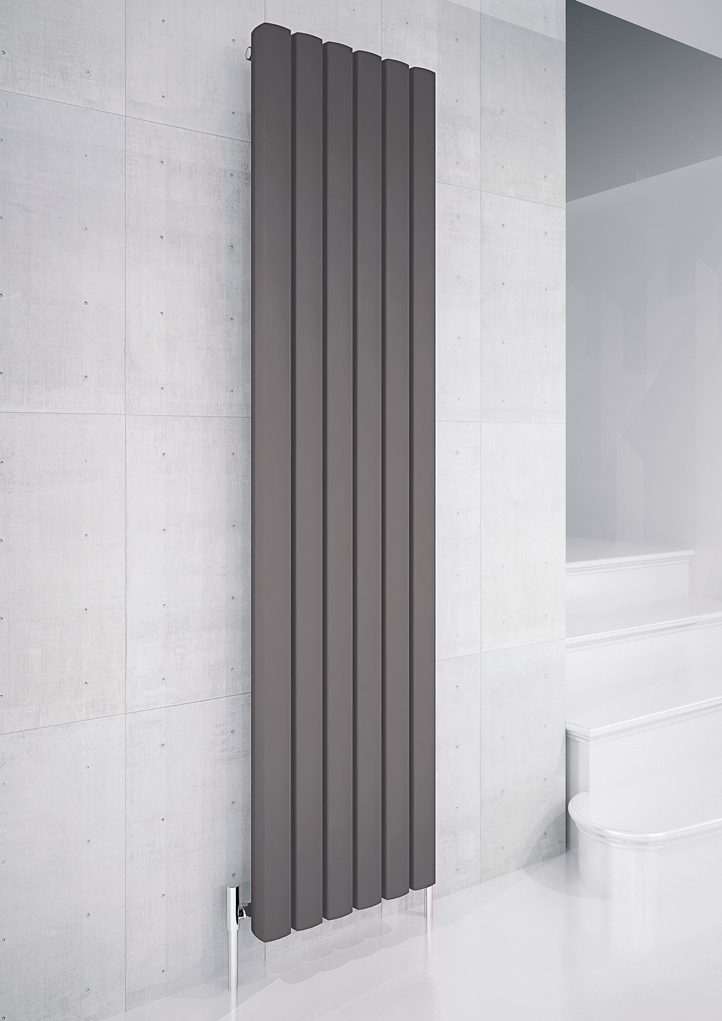 Vesta Vertical Aluminium Radiator - 1800mm Tall - Various Colours + Sizes