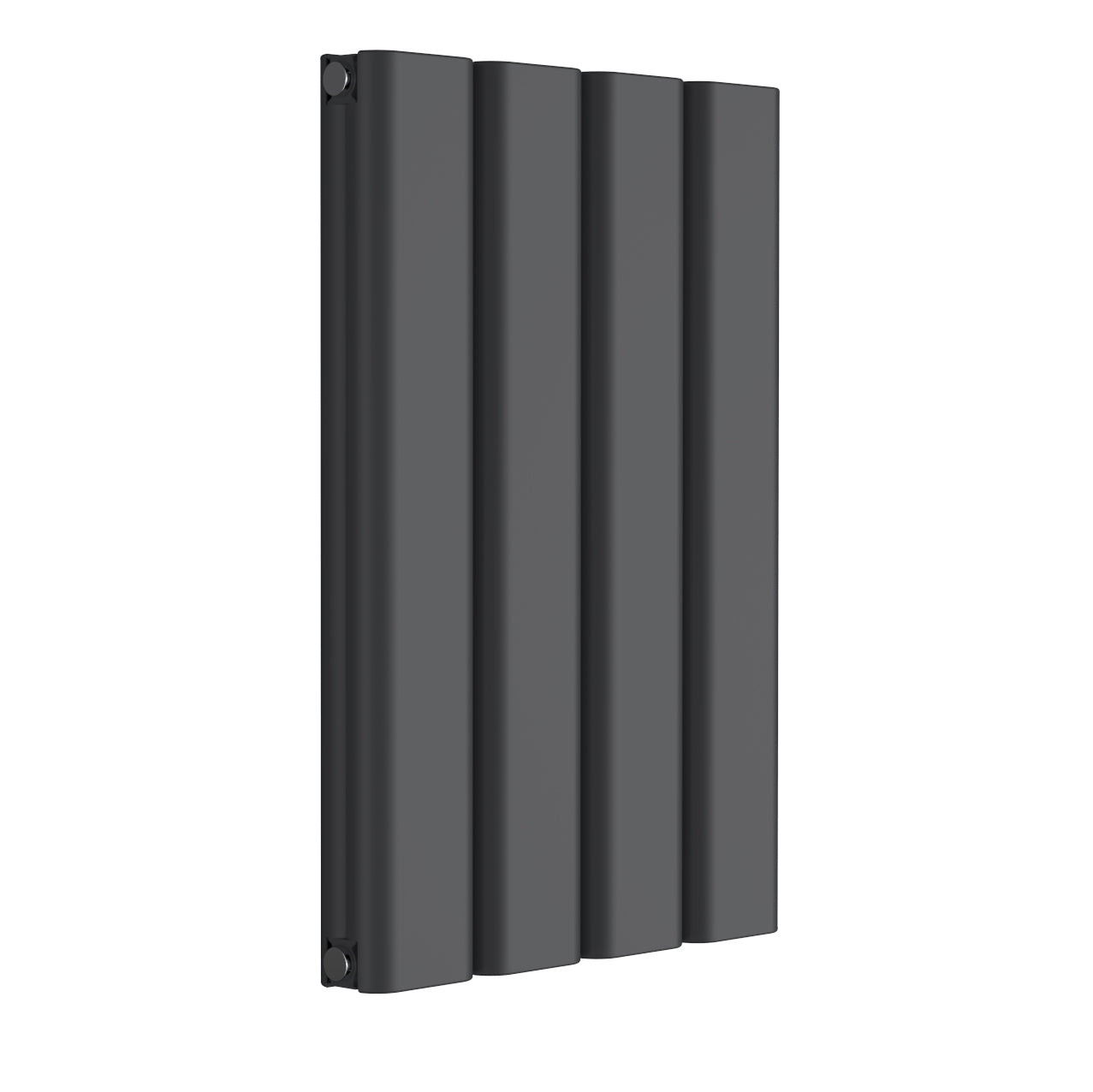Vicari Horizontal Double Aluminium Radiator - 600mm Tall - Anthracite - Various Sizes