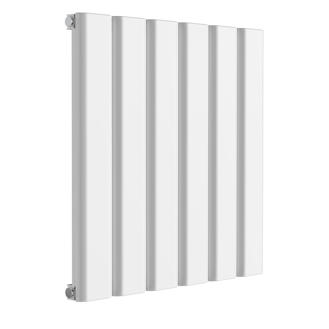 Vicari Horizontal Single Aluminium Radiator - 600mm Tall - White - Various Sizes