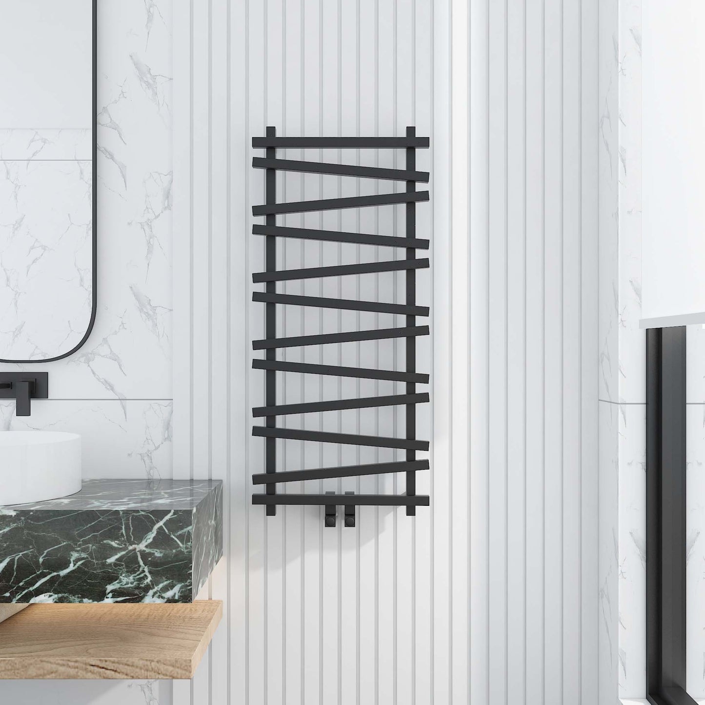 Vivek Aluminium Heated Towel Rail - Various Colours + Sizes