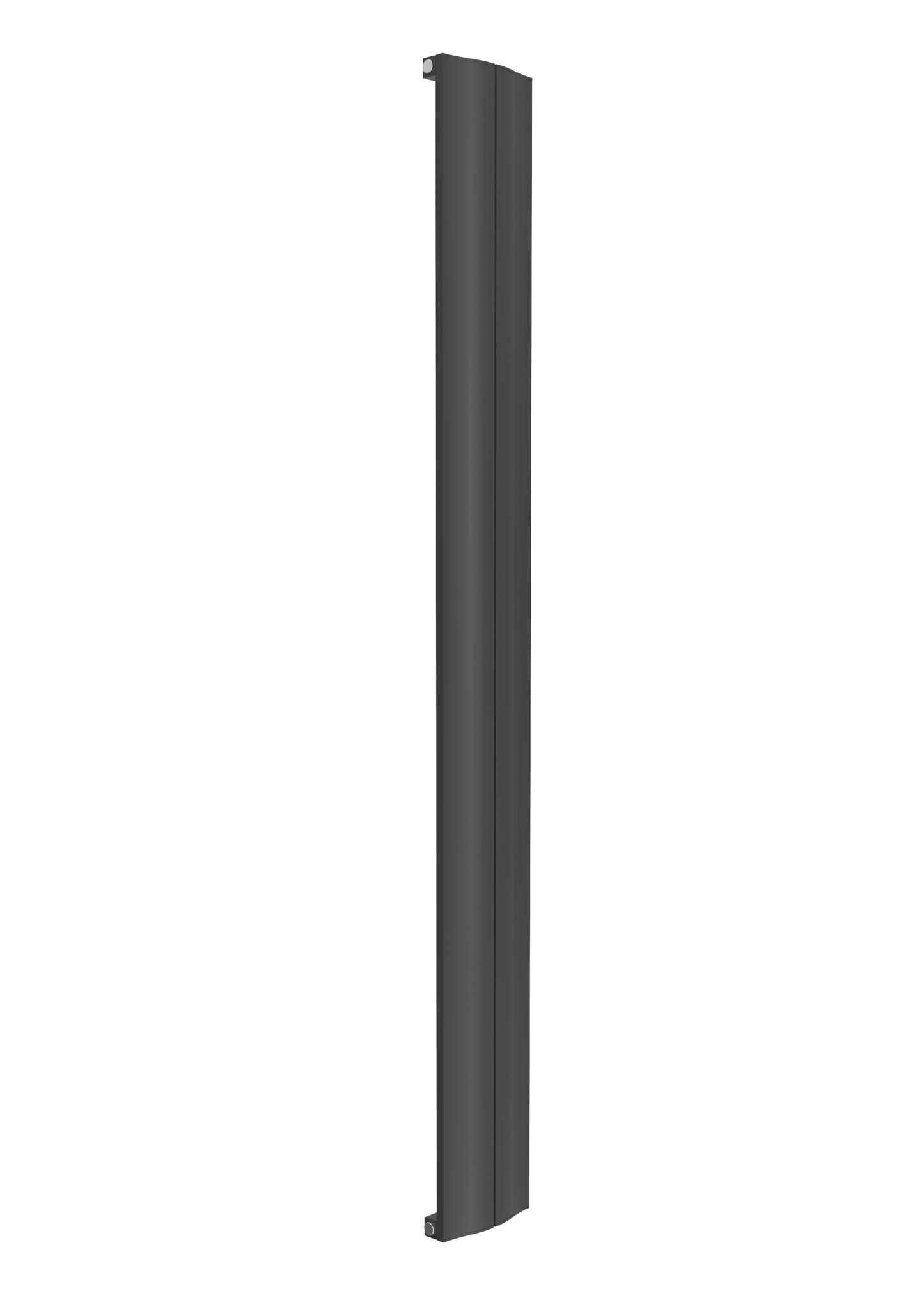 Wave Vertical Single Aluminium Radiator - 1800mm Tall - Anthracite - Various Sizes
