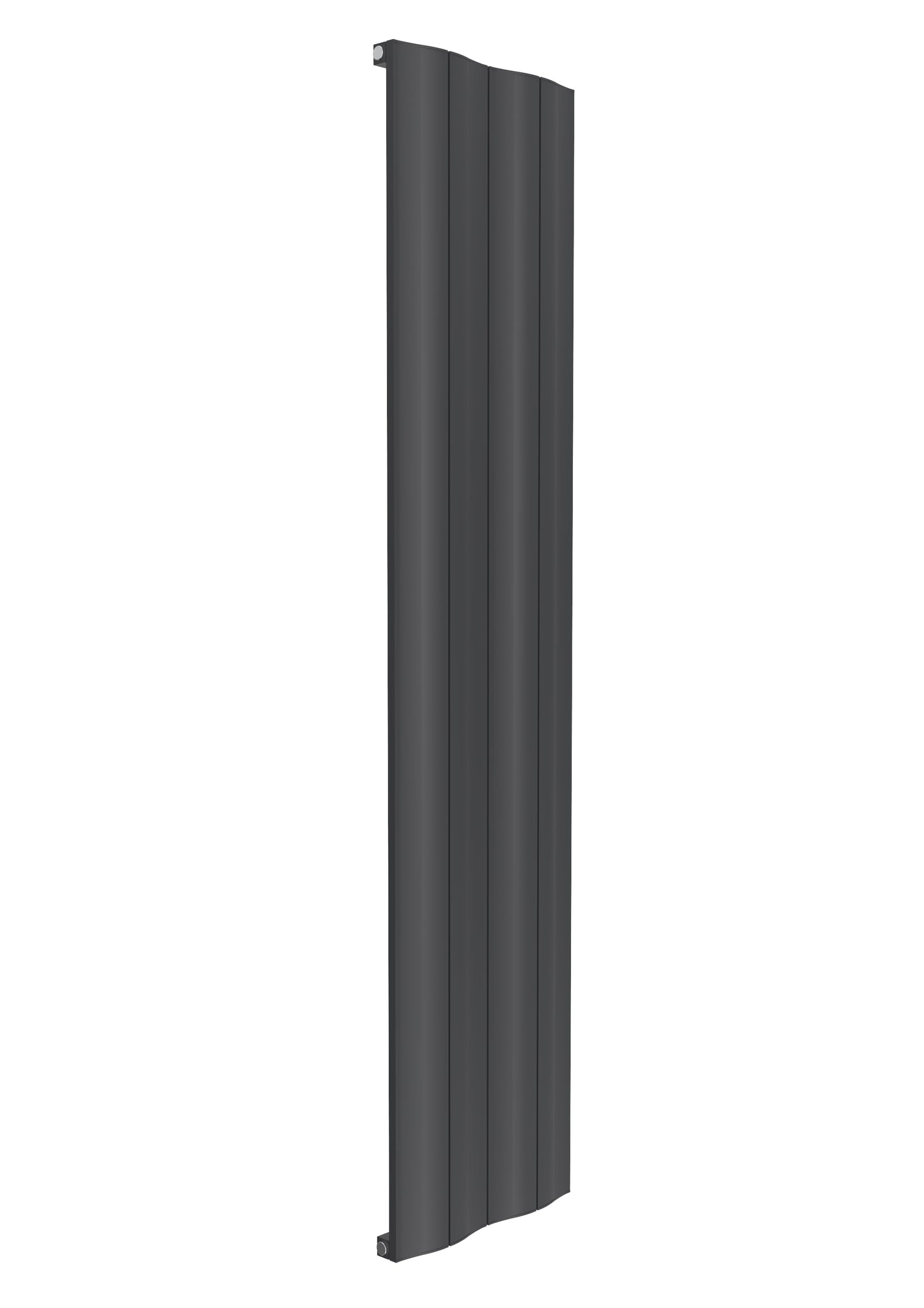 Wave Vertical Single Aluminium Radiator - 1800mm Tall - Anthracite - Various Sizes