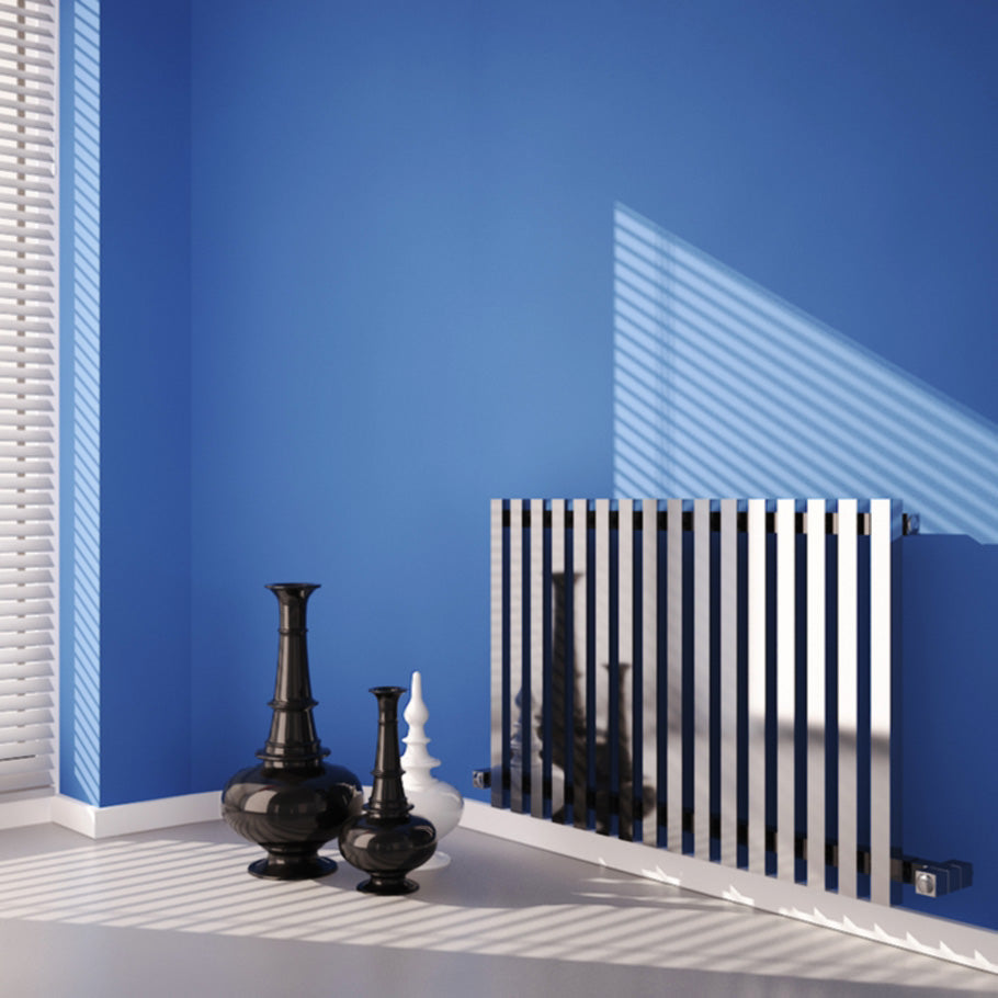 Zara Horizontal Column Radiator - 550mm Tall - Various Sizes - Chrome