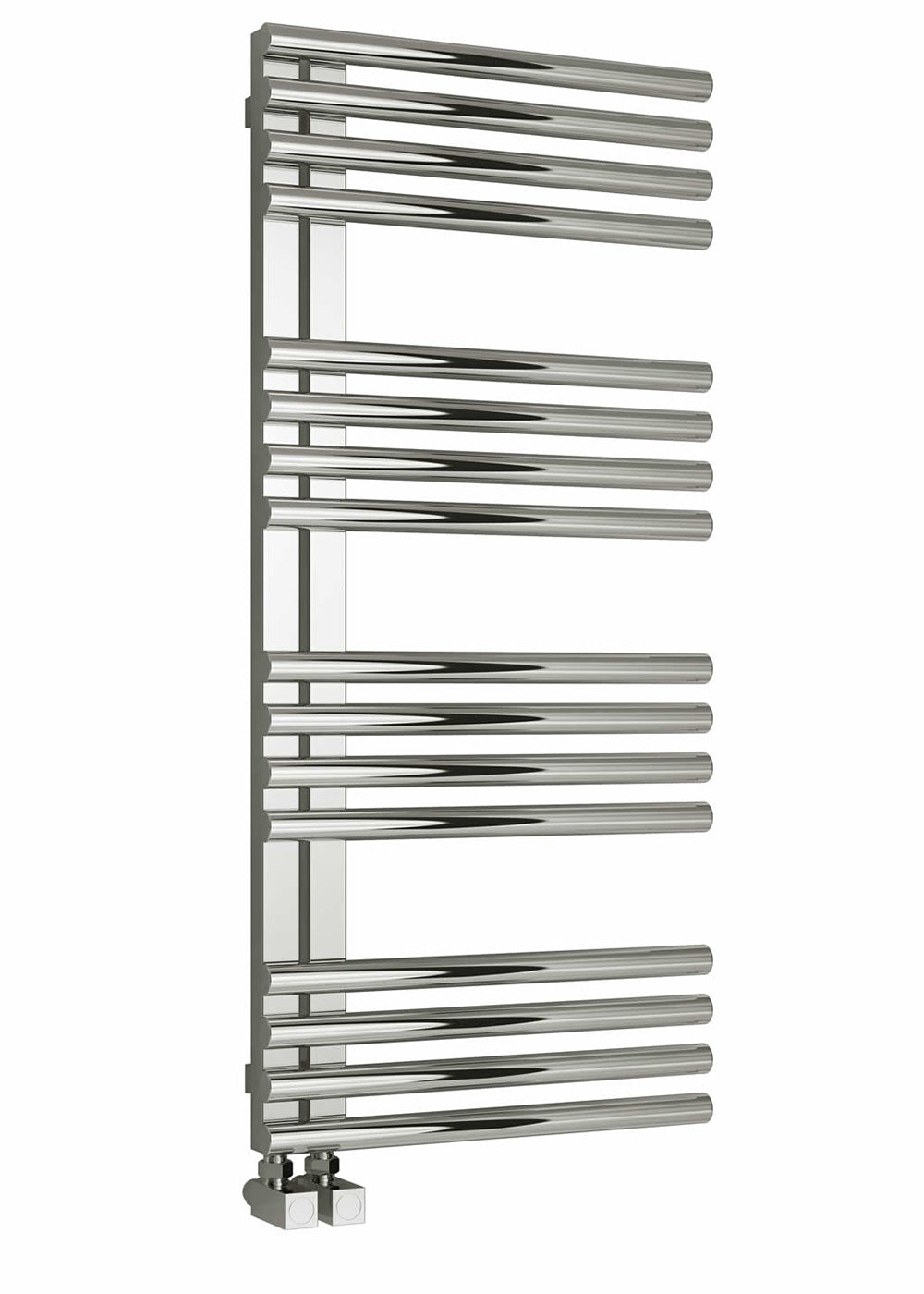 Adora Dual Fuel Heated Towel Rail - Various Sizes - Polished Stainless Steel