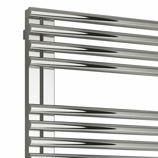 Adora Dual Fuel Heated Towel Rail - Various Sizes - Polished Stainless Steel