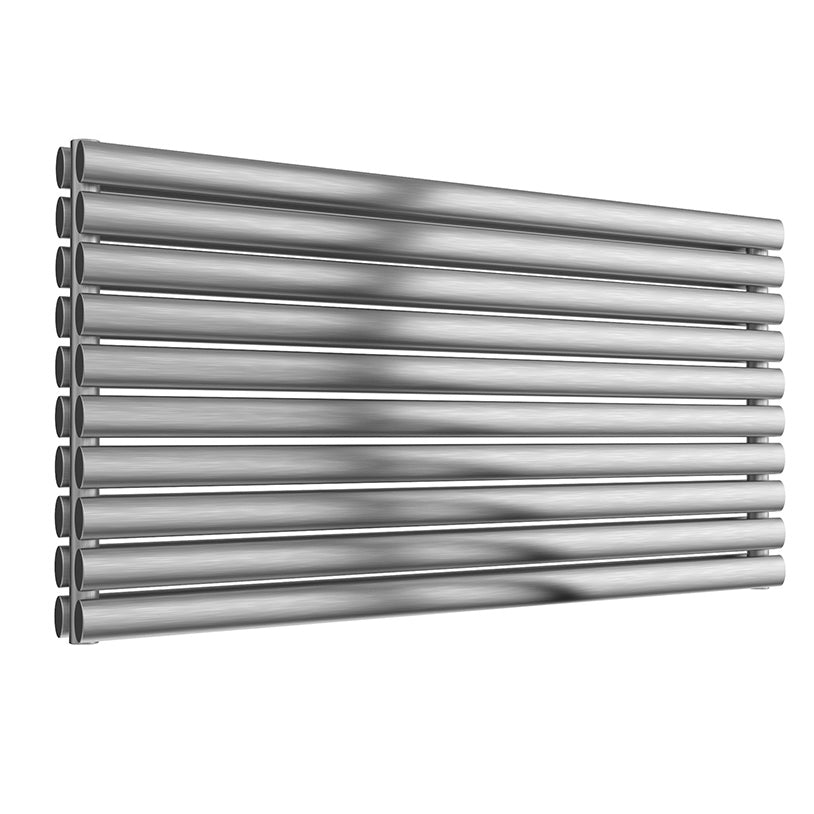 Artena Double Horizontal Radiator - 590mm Tall - Satin Finish - Various Sizes