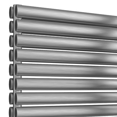 Artena Double Horizontal Radiator - 590mm Tall - Satin Finish - Various Sizes