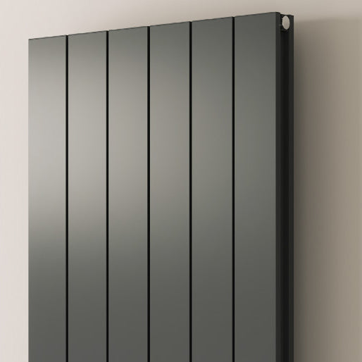 Kamari Vertical Double Aluminium Radiator - 1800mm Tall - Anthracite - Various Sizes