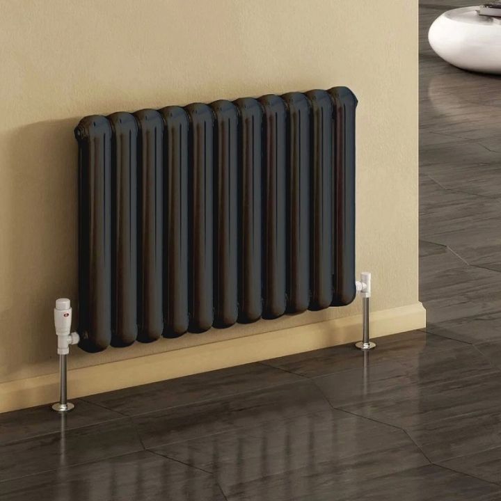 Coneva Horizontal Column Radiator - 550mm Tall - Anthracite - Various Sizes