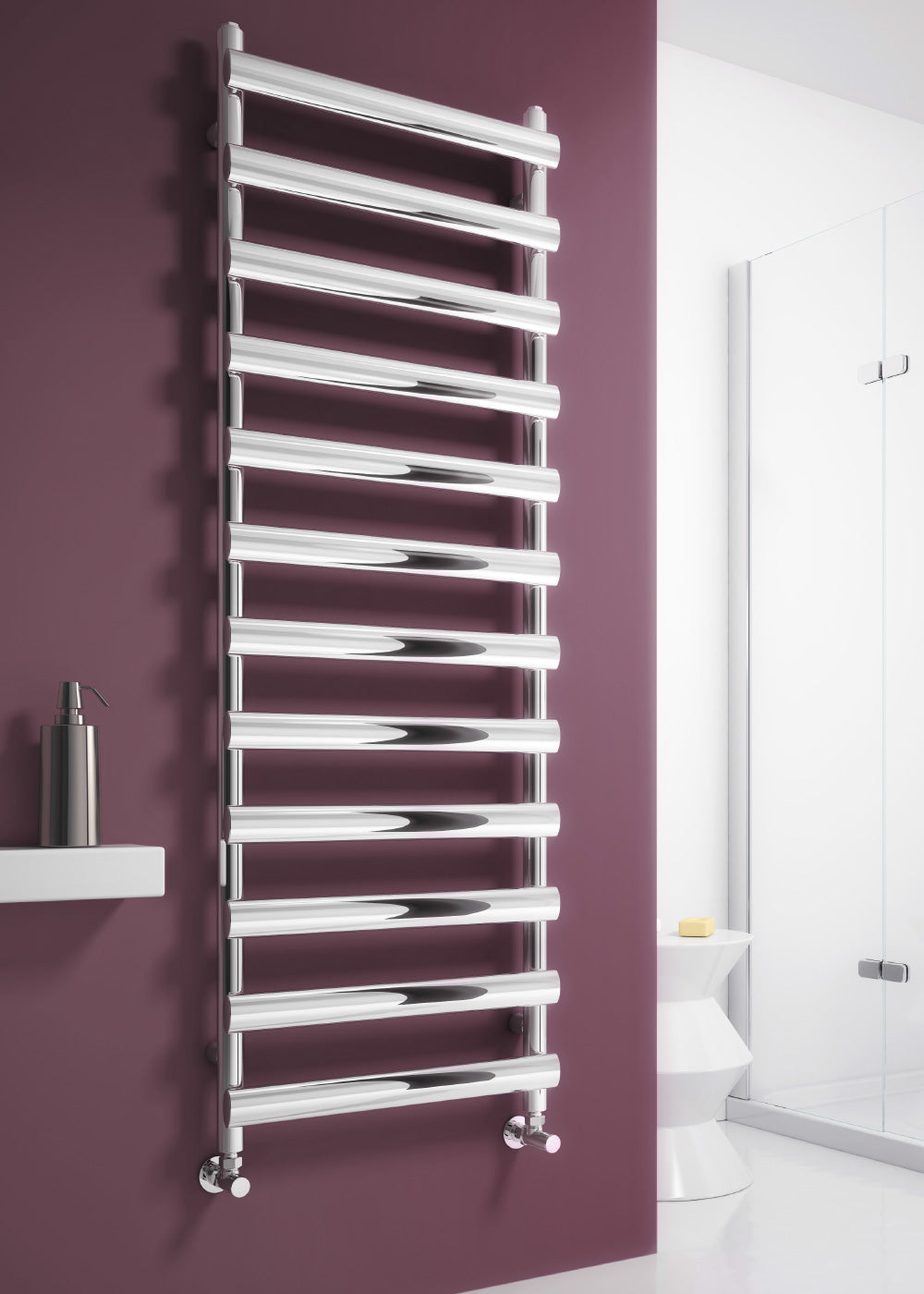 Deno Stainless Steel Heated Towel Rail - Various Sizes - Polished Stainless Steel