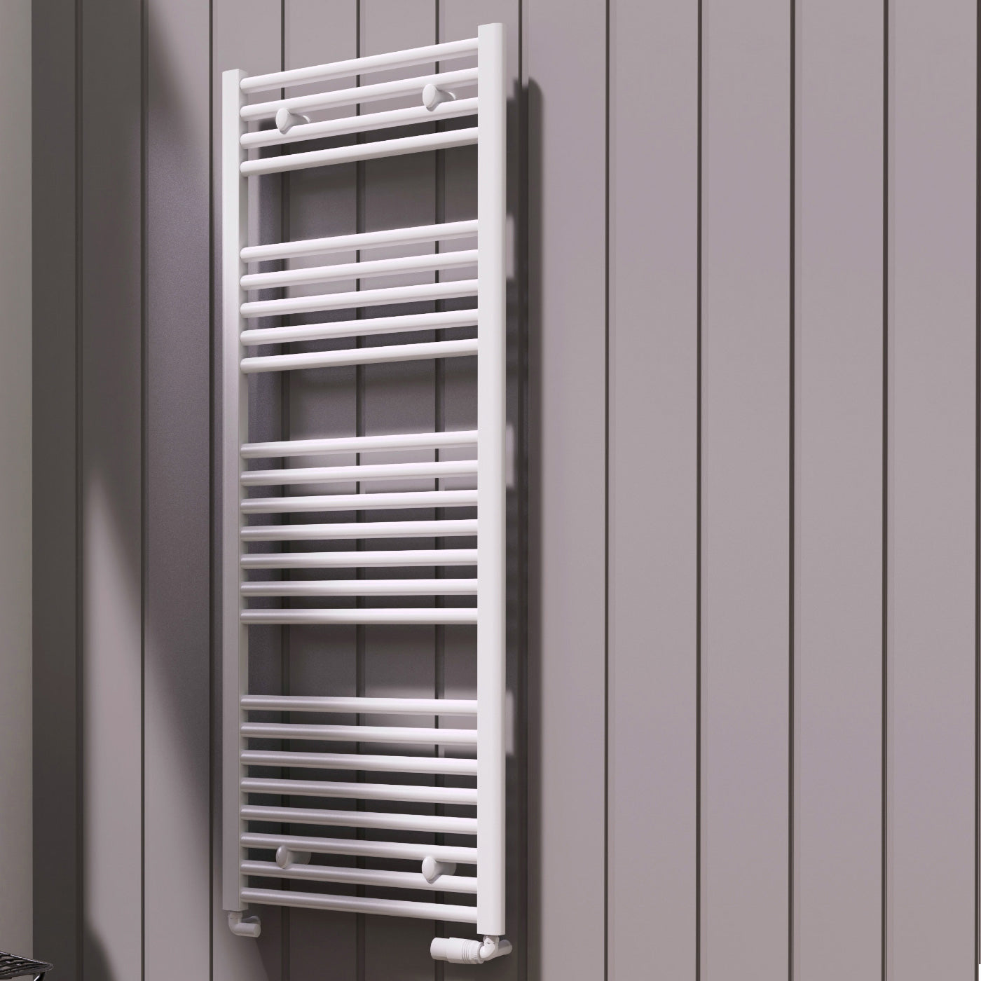 Diva Heated Towel Rail -Various Sizes - White