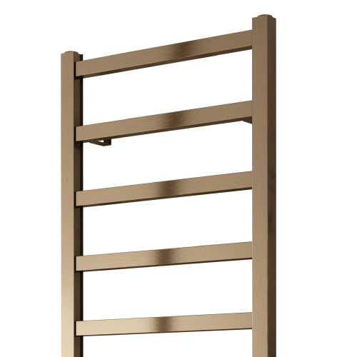 Fano Aluminium Heated Towel Rail - Various Sizes - Satin Bronze