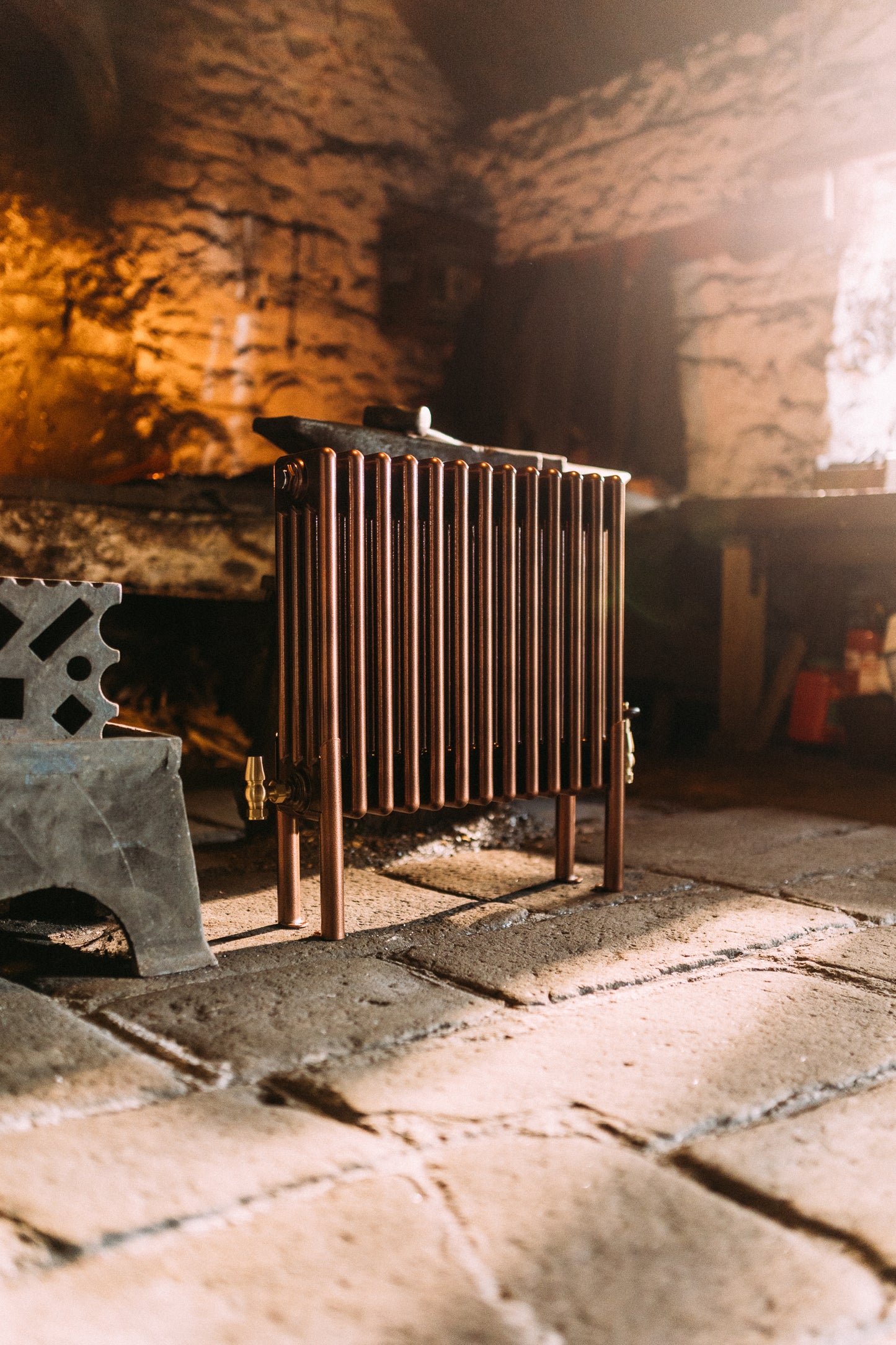 Foundry Horizontal Three Column Radiator - Various Colours + Sizes