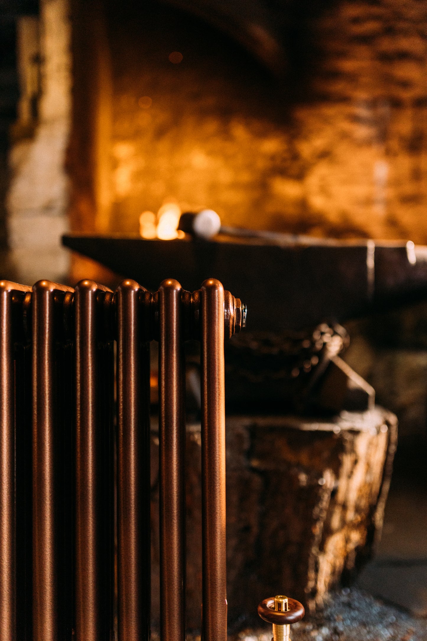 Foundry Horizontal Three Column Radiator - Various Colours + Sizes