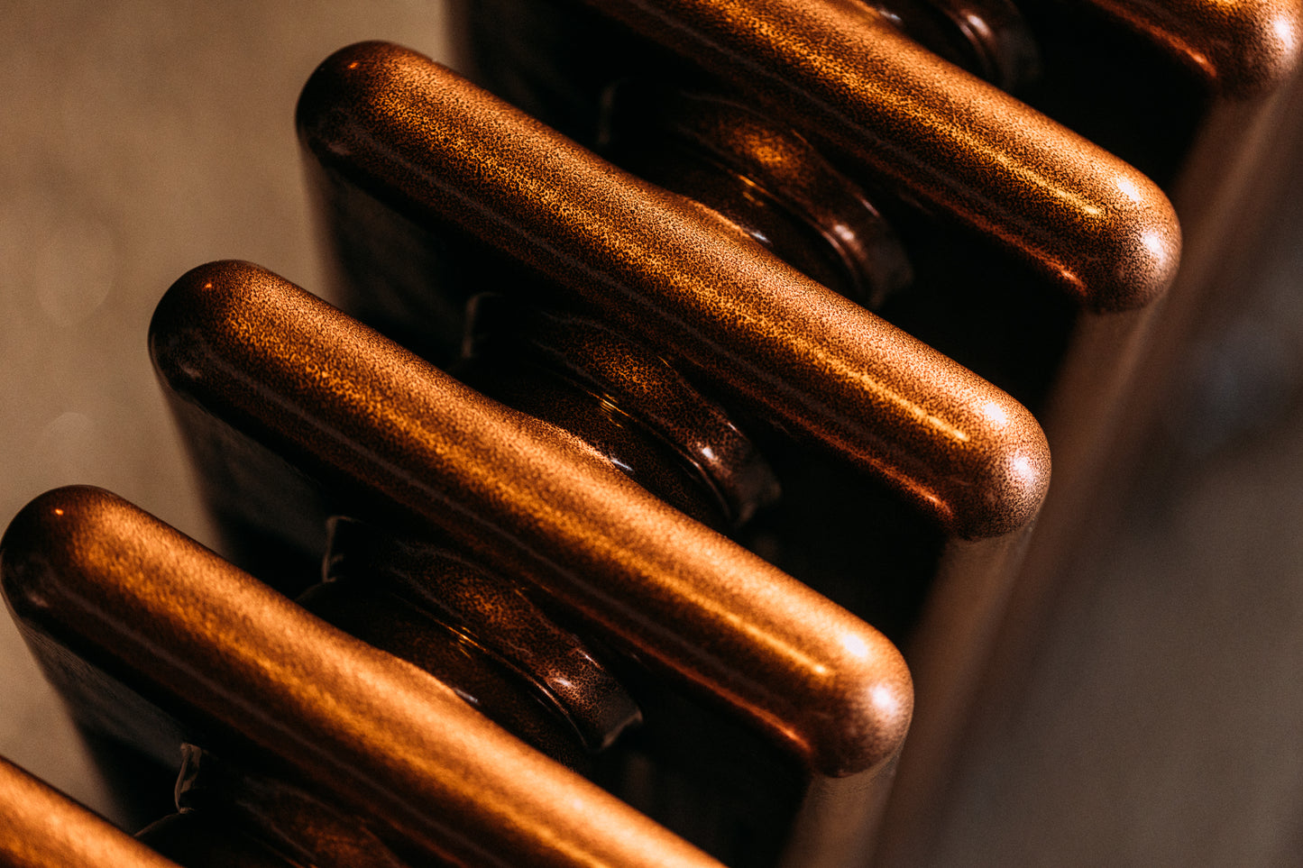 Foundry Low Level Four Column Radiator - 300mm Tall - Various Colours + Sizes