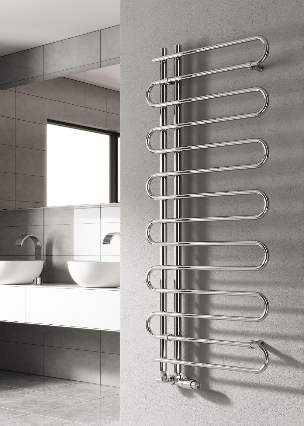 Jesi Heated Towel Rail - Various Sizes - Chrome