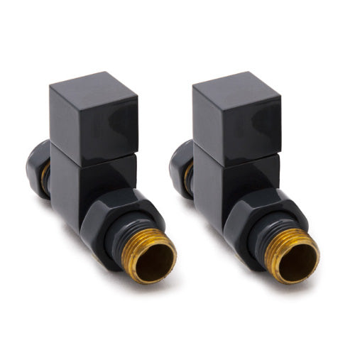 Loge Manual Radiator Valve - Straight - Anthracite