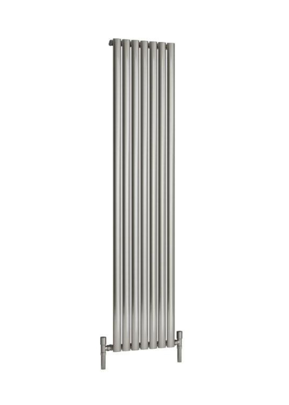 Nerox Vertical Single Radiator - 1800mm Tall - Polished Stainless Steel - Various Sizes